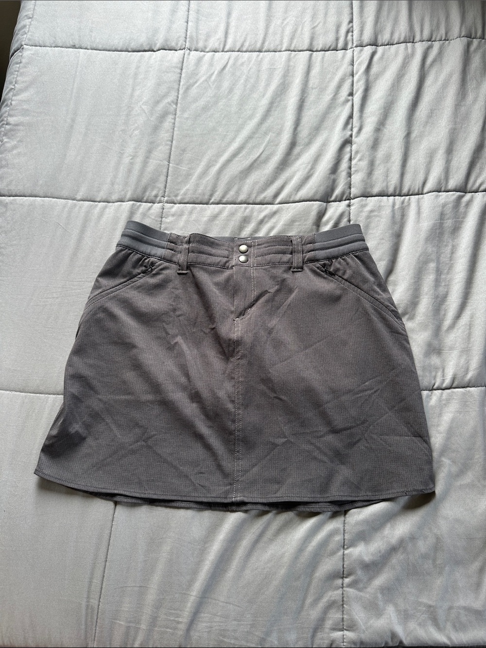 Casual Women's Dark Gray Mini Skirt